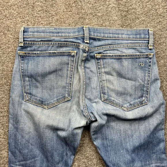Rag & Bone Jeans Women 28 Blue The Dre Slim Boyfriend Bradford W1590K880 - Picture 14 of 16
